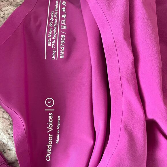Outdoor-voices Women's Magenta Athletic Dress with Built in Shorts S/M - Picture 4 of 4